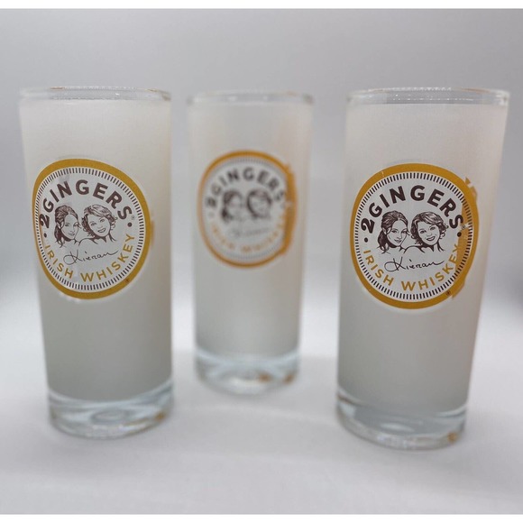 2 Gingers - Irish Whiskey Frosted Glasses - 10 oz - Set of 3. - Picture 2 of 6